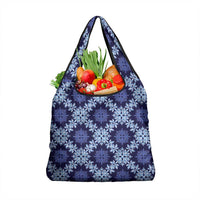 Palaka Hawaiian Quilt Seamless Pattern Grocery Bag - Polynesian Pride