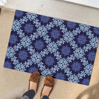 Palaka Hawaiian Quilt Seamless Pattern Rubber Doormat - Polynesian Pride