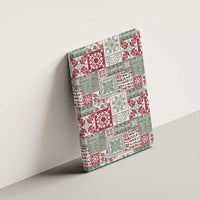 Mele Kalikimaka Hawaii Christmas Canvas Wall Art Aloha Spirit with Hawaiian Quilt Pattern - Polynesian Pride