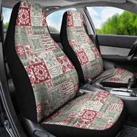 Mele Kalikimaka Hawaii Christmas Car Seat Cover Aloha Spirit with Hawaiian Quilt Pattern - Polynesian Pride