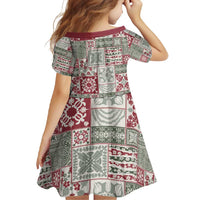 Mele Kalikimaka Hawaii Christmas Family Matching Summer Maxi Dress and Hawaiian Shirt Aloha Spirit with Hawaiian Quilt Pattern - Polynesian Pride