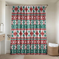 Mele Kalikimaka Hawaii Christmas Bathroom Set Hawaiian Quilt Pattern Style - Polynesian Pride