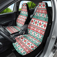Mele Kalikimaka Hawaii Christmas Car Seat Cover Hawaiian Quilt Pattern Style - Polynesian Pride