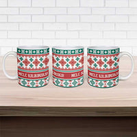 Mele Kalikimaka Hawaii Christmas Ceramic Mug Hawaiian Quilt Pattern Style LT9 - Polynesian Pride