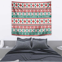 Mele Kalikimaka Hawaii Christmas Tapestry Hawaiian Quilt Pattern Style - Polynesian Pride