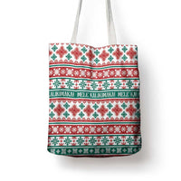 Mele Kalikimaka Hawaii Christmas Tote Bag Hawaiian Quilt Pattern Style - Polynesian Pride