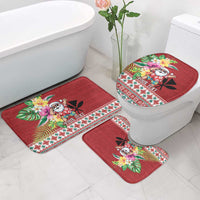 Santa Surf Mele Kalikimaka Personalized Bathroom Set Aloha Tropical Christmas Vibes - Polynesian Pride