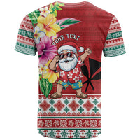 Santa Surf Mele Kalikimaka Personalized T Shirt Aloha Tropical Christmas Vibes - Polynesian Pride