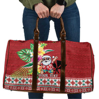 Santa Surf Mele Kalikimaka Personalized Travel Bag Aloha Tropical Christmas Vibes - Polynesian Pride
