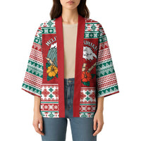 Shaka Sign Skull Mele Kalikimaka Personalized Kimono Hawaiian Quilt Pattern LT9 - Polynesian Pride