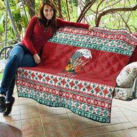 Shaka Sign Skull Mele Kalikimaka Personalized Quilt Hawaiian Quilt Pattern - Polynesian Pride