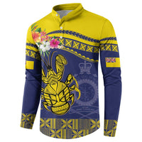 Niue Coconut Crab Button Sweatshirt Rock of Polynesia