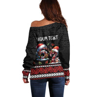 Aotearoa Six Seven Personalized Off Shoulder Sweater New Zealand Funny Christmas - Polynesian Pride
