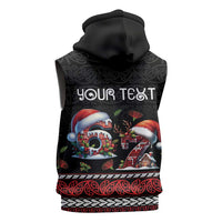 Aotearoa Six Seven Personalized Sleeveless Zip Hoodie New Zealand Funny Christmas - Polynesian Pride