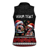 Aotearoa Six Seven Personalized Women Sleeveless Polo Shirt New Zealand Funny Christmas - Polynesian Pride