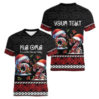 Aotearoa Six Seven Personalized Women V-Neck T-Shirt New Zealand Funny Christmas - Polynesian Pride