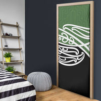 Green Fern New Zealand Kowhai Ngutukak Door Cover - Polynesian Pride