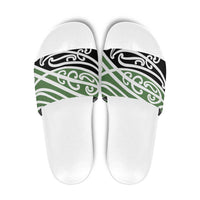 Green Fern New Zealand Kowhai Ngutukak Slide Sandals - Polynesian Pride