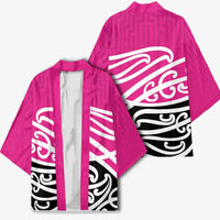 All Pink New Zealand Kowhai Ngutukak Kimono - Polynesian Pride