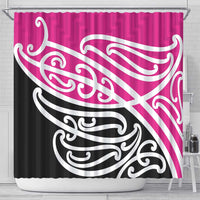 All Pink New Zealand Kowhai Ngutukak Shower Curtain - Polynesian Pride