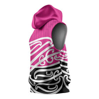 All Pink New Zealand Kowhai Ngutukak Sleeveless Hoodie - Polynesian Pride