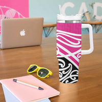 All Pink New Zealand Kowhai Ngutukak Tumbler With Handle - Polynesian Pride