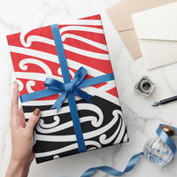 All Red New Zealand Kowhai Ngutukak Wrapping Paper - Polynesian Pride