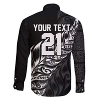 New Zealand Lawn Bowls Custom Family Matching Mermaid Dress and Hawaiian Shirt Black Maori Warrior Tribal Silver Fern - Polynesian Pride