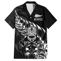 New Zealand Lawn Bowls Custom Hawaiian Shirt Black Maori Warrior Tribal Silver Fern LT9 Black - Polynesian Pride