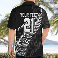 New Zealand Lawn Bowls Custom Hawaiian Shirt Black Maori Warrior Tribal Silver Fern LT9 - Polynesian Pride