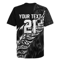New Zealand Lawn Bowls Custom Rugby Jersey Black Maori Warrior Tribal Silver Fern LT9 - Polynesian Pride