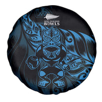 New Zealand Lawn Bowls Spare Tire Cover Blue Maori Warrior Tribal Silver Fern - Polynesian Pride