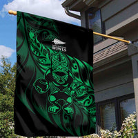 New Zealand Lawn Bowls Garden Flag Green Maori Warrior Tribal Silver Fern - Polynesian Pride