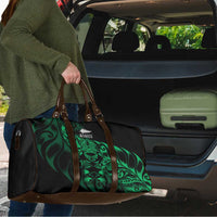 New Zealand Lawn Bowls Travel Bag Green Maori Warrior Tribal Silver Fern - Polynesian Pride