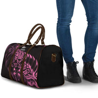 New Zealand Lawn Bowls Travel Bag Pink Maori Warrior Tribal Silver Fern - Polynesian Pride