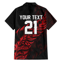 New Zealand Lawn Bowls Custom Family Matching Mermaid Dress and Hawaiian Shirt Red Maori Warrior Tribal Silver Fern LT9 - Polynesian Pride