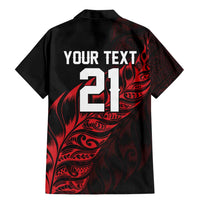 New Zealand Lawn Bowls Custom Family Matching Mermaid Dress and Hawaiian Shirt Red Maori Warrior Tribal Silver Fern - Polynesian Pride