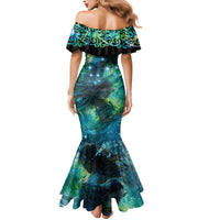 New Zealand Matariki Waiti Family Matching Mermaid Dress and Hawaiian Shirt The Beginnings Of Life LT9 - Polynesian Pride