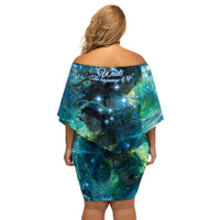 New Zealand Matariki Waiti Family Matching Off Shoulder Short Dress and Hawaiian Shirt The Beginnings Of Life LT9 - Polynesian Pride