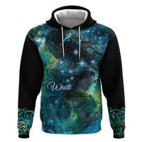 New Zealand Matariki Waiti Hoodie The Beginnings Of Life LT9 Pullover Hoodie Black - Polynesian Pride