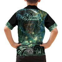 New Zealand Matariki Waiti Family Matching Off Shoulder Short Dress and Hawaiian Shirt Waimori and The Origin Of Life LT9 - Polynesian Pride