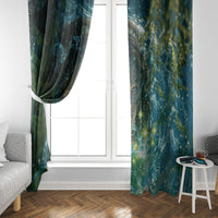 New Zealand Matariki Waiti Window Curtain Waimori and The Origin Of Life LT9 - Polynesian Pride