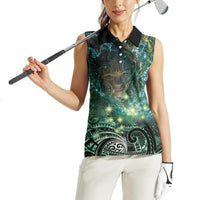 New Zealand Matariki Waiti Women Sleeveless Polo Shirt Waimori and The Origin Of Life LT9 - Polynesian Pride