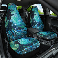 New Zealand Matariki Hiwa-i-te-rangi Car Seat Cover Titiro ki nga Whetu Wishing Star LT9 One Size Black - Polynesian Pride