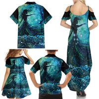 New Zealand Matariki Hiwa-i-te-rangi Family Matching Summer Maxi Dress and Hawaiian Shirt Titiro ki nga Whetu Wishing Star LT9 - Polynesian Pride