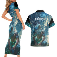 New Zealand Matariki Ururangi Couples Matching Short Sleeve Bodycon Dress and Hawaiian Shirt The Murmur Of The Wind