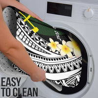 Alo Chiefdom Wallis and Futuna Personalized Bathroom Set Frangipani Flowers Polynesian Pattern - Polynesian Pride