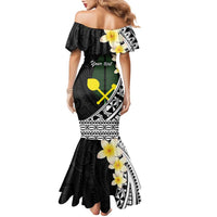 Alo Chiefdom Wallis and Futuna Personalized Family Matching Mermaid Dress and Hawaiian Shirt Frangipani Flowers Polynesian Pattern LT9 - Polynesian Pride