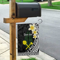 Alo Chiefdom Wallis and Futuna Personalized Garden Flag Frangipani Flowers Polynesian Pattern