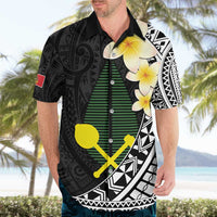 Alo Chiefdom Wallis and Futuna Personalized Hawaiian Shirt Frangipani Flowers Polynesian Pattern